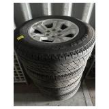 4 TOYO TIRES 265/70R18 6 HOLE ON  CHEVY RIMS