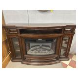 TV STAND W/BUILT IN FIREPLACE