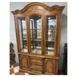 CARVED WOOD CHINA HUTCH