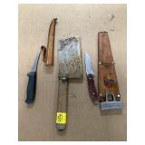 KNIVES, MEAT SAW & HATCHET
