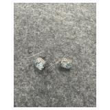 PAIR OF EARRINGS MARKED 925 W/TOPAZ STONE