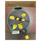LAY FLAT WATER HOSE ON REEL