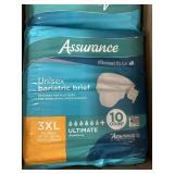 2 CASES BARIATRIC BRIEFS, SIZE 3XL