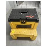 PLASTIC STEP STOOL W/STORAGE