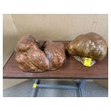2 WOOD BURLS