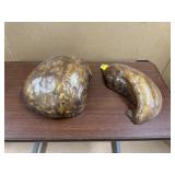 2 WOOD BURLS