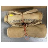 2 BUNDLES OF 12 BURLAP SACKS