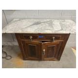 VINTAGE MARBLE TOP CABINET