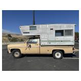 1978 CHEVY SCOTTSDALE C20 WITH CABOVER CAMPER
