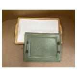 2 SERVING TRAYS