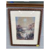 NATIVE AMERICAN SCENE WALL DECOR