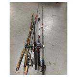 LOT OF FISHING POLES