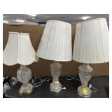 3 VINTAGE LAMPS