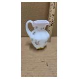 FENTON SATIN GLASS MELON PITCHER