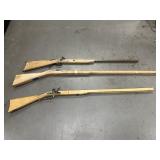 3 UNFINISHED MUZZLE LOADERS