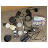 TASCO 10 X 25 BINNOCULARS & CAMERA W/ACCESSORIES