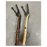 2 VINTAGE CLAY PIGEON THROWERS