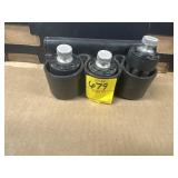 3 SPEED LOADERS #HKS586 W/LEATHER POUCH