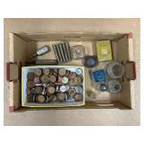 VINTAGE INK WELLS & MISC ITEMS