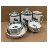 FOLKCRAFT MOOSE COUNTRY DISHWARE