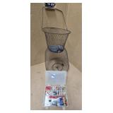 TACKLE BOX W/TACKLE & FISH CREEL