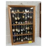 SPOON COLLECTION W/DISPLAY CASE