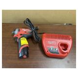 MILWAUKEE IMPACT DRIVER W/BATTERY & CHARGER