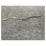 BRACELET W/CHARM . CHARM IS MARKED 12KT