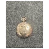 GOLD COLORED POCKET WATCH MARKED 14KT