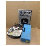TIRE CHAINS & RESERVE PARKING SIGN
