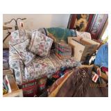 Classic Flower Pattern HideABed Couch & Loveseat