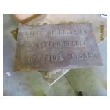 early 1900s COLORADO School Superior Sign 23.5x14