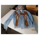 WESTERN PASSION mensLG Denim SW Button Coat