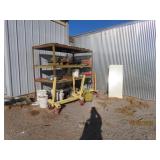 HeavyDuty 4x8 Shelving Metal/Wood Rack + Contents