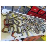 (50+) asst Shop Clamps Tools C to Vise