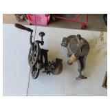 (2) ScrewMount Hand Manual Crank Grinder Tools