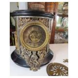 Victorian c1890s INSONIA Marble Angel Mantle Clock