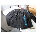 ShortWaist ADLER vtg MenXL SouthWest Blk/Bead Coat
