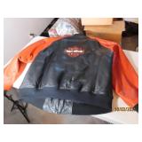 vtg HARLEY Leather 2sided mensXXL Heavy Coat zipup