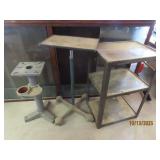 (3) asst Tool Stands and/or Shelf~Cart