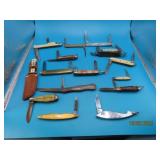 (15) vintage MiniSIzed Pocket Knives asst