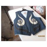 vtg 1976 GOLD RIVER STRIP mensXL Vest SouthWest