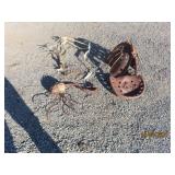 (4pcs) RePurposed Metal Yard Art Animals