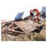 Trailer w/ Cement Mixer Mounted On...10