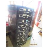 PACKED Antiques~Solder~Grinder 19" Metal Cabinet $