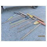 (9) asst Shop Brooms and the like