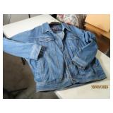 vtg DENIM GEAR Classic MensXL Button Up Coat