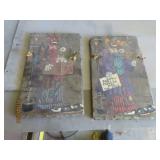 (2) 18x12 Handpainted VIVIAN LAICHE Slate Pics