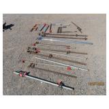 (19) asst Pipe Clamps & the Like 20"~60"ish