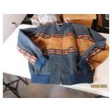 vtg ADLER mensLG SouthWest Brwn/Blk SW Coat